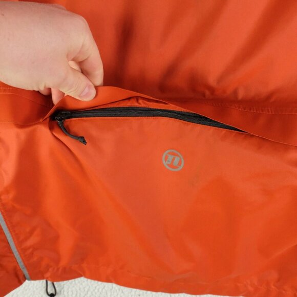 Novara Jacket Mens Large Orange Full Zip Cycling Rain Lightweight Full Zip - Picture 6 of 12